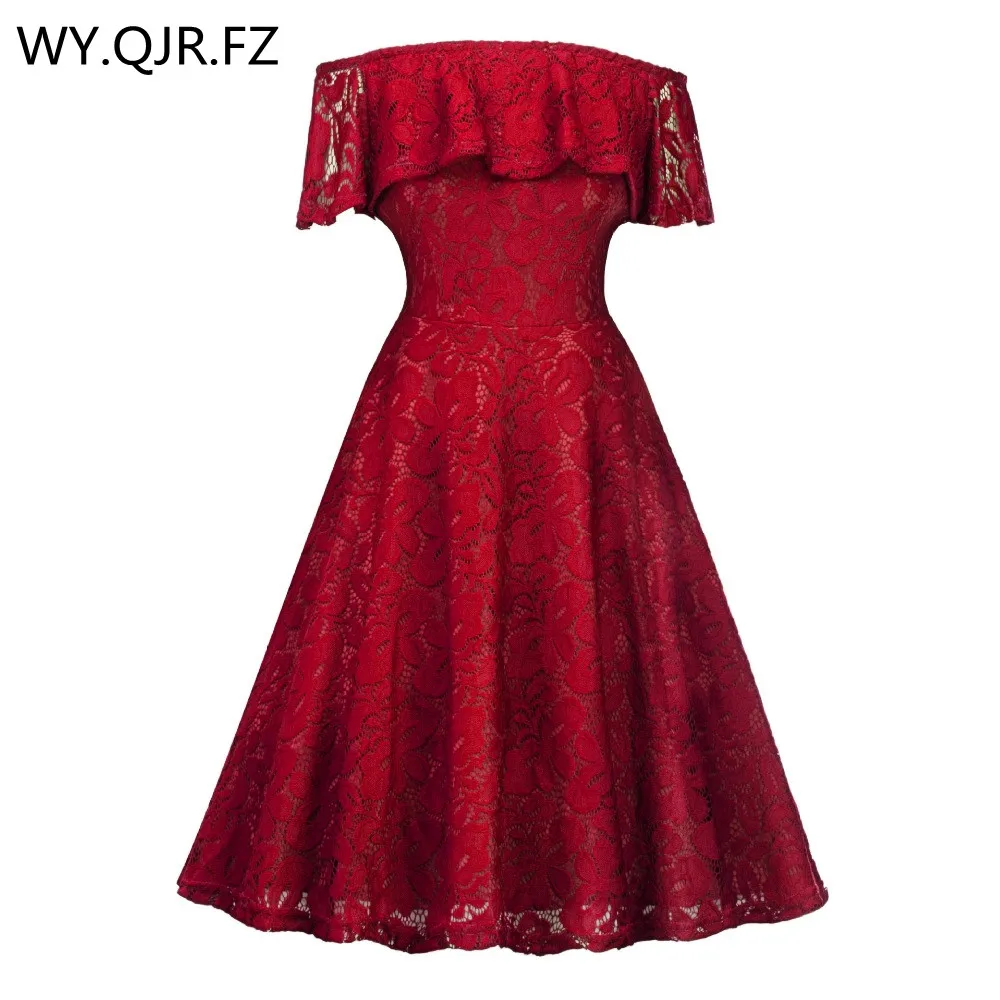 Кружевное платье невесты SZSY1846 #, бордовое, с вырезом лодочкой, короткое, вечерние свадьбы, выпускного вечера
Кружевное платье невесты SZSY1846 #, бордовое, с вырезом лодочкой, короткое, вечерние свадьбы, выпускного вечера