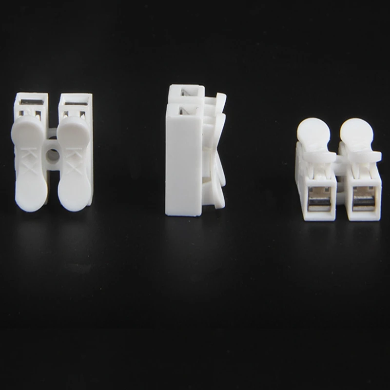 10pcs Push-in Terminal CH-2 Wire and Cable Quick Connector 2-Position Connector Quick Spring Butt
10pcs Push-in Terminal CH-2 Wire and Cable Quick Connector 2-Position Connector Quick Spring Butt