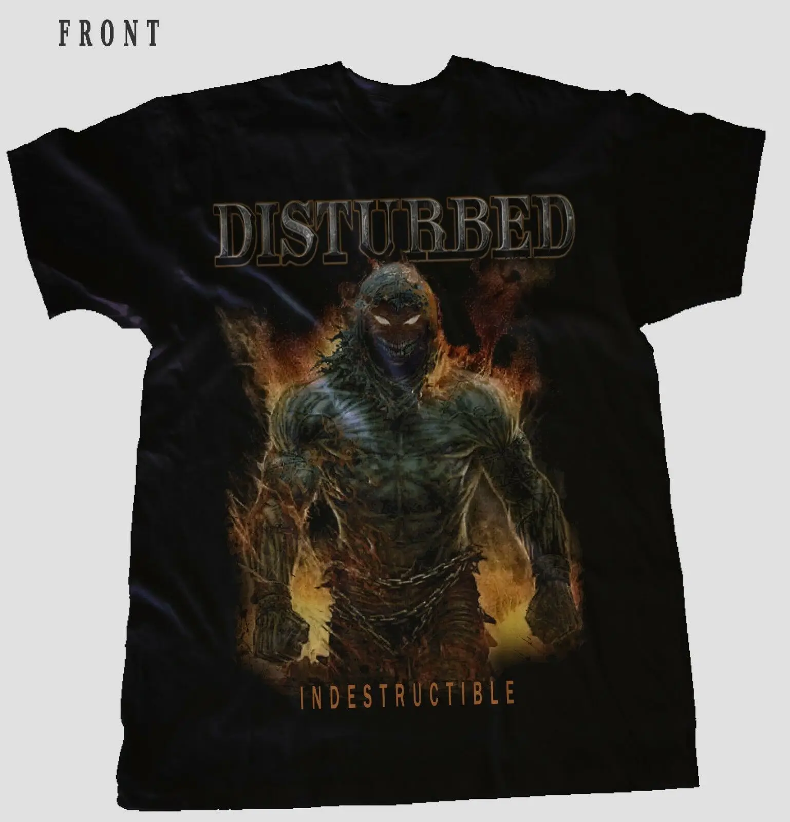 Пластинка DISTURBED Indestructible тяжелый металл Системы вниз T_shirt sizes: S чтобы 7XL|Мужские