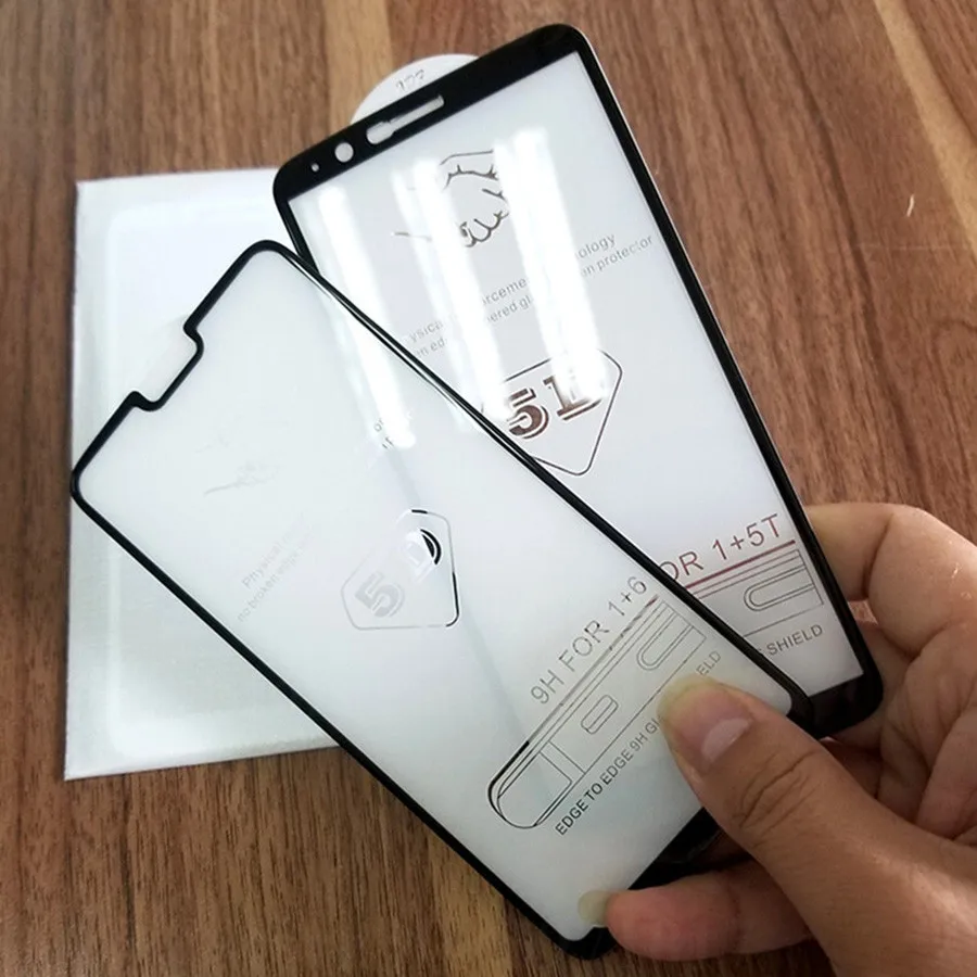 5D премиум стекло для Oneplus 6T 5T защита экрана полное покрытие полный клей One Plus 6 5 3T