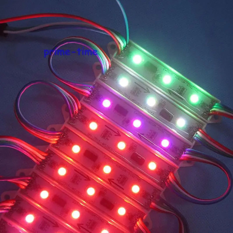 Фото Оптовая продажа 500 шт адресуемых WS2801 пикселей модуль 3 SMD 5050 RGB полноцветные