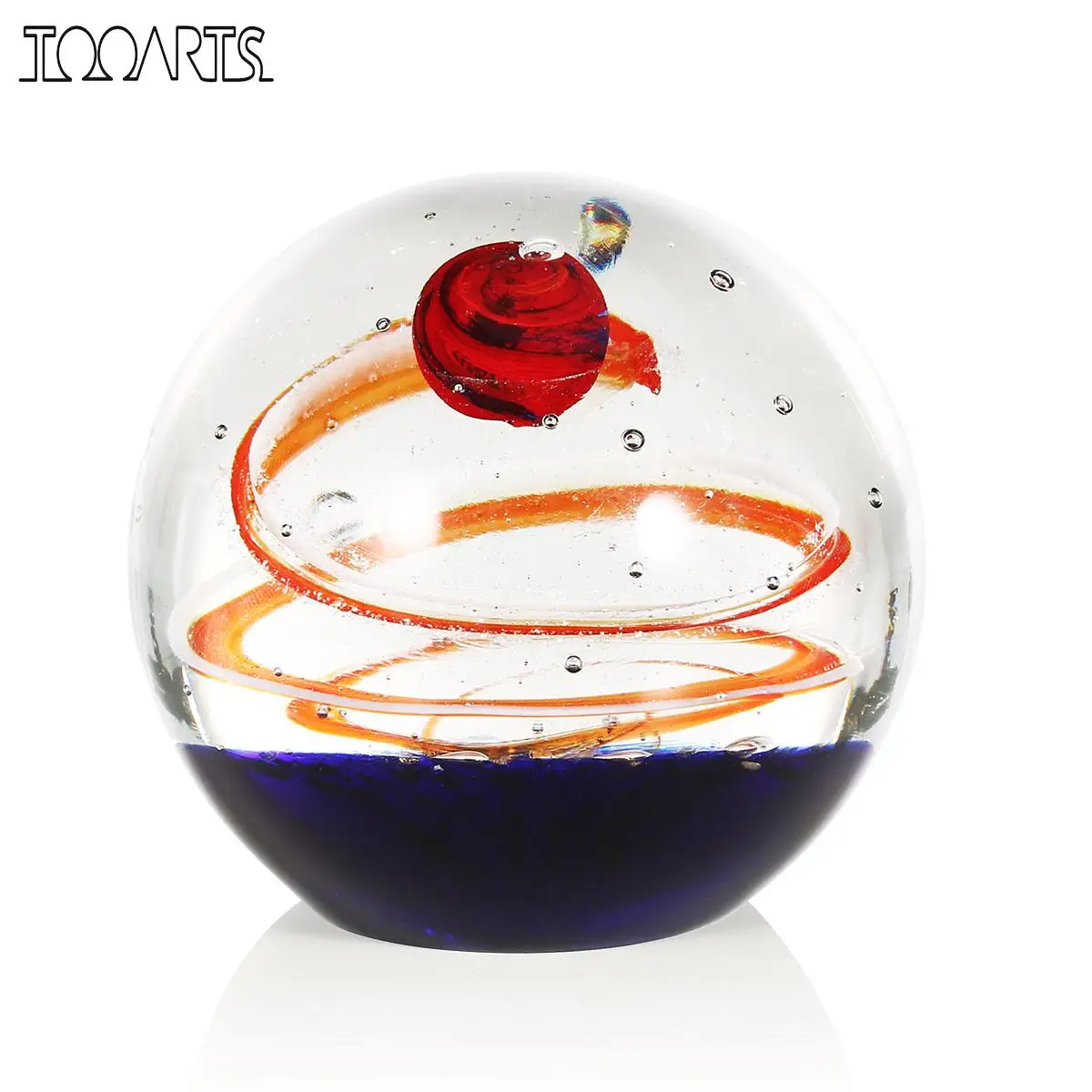 Tooarts Glass Star Ball Glass Sculpture Statue Hand Blown Art Glass Table Top Sculpture Paperweight Crafts Home Decoration
Tooarts Glass Star Ball Glass Sculpture Statue Hand Blown Art Glass Table Top Sculpture Paperweight Crafts Home Decoration