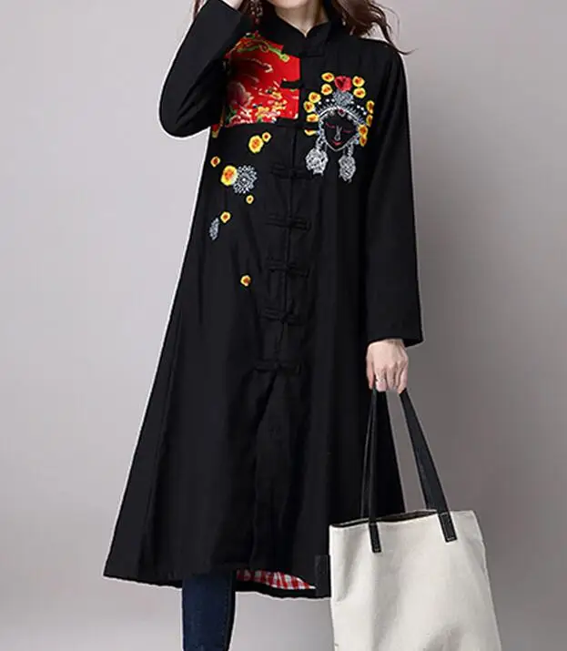 M-XL Горячая/Весенняя женская новая модная Свободная куртка с вышивкой, длинный Тренч
M-XL Горячая/Весенняя женская новая модная Свободная куртка с вышивкой, длинный Тренч