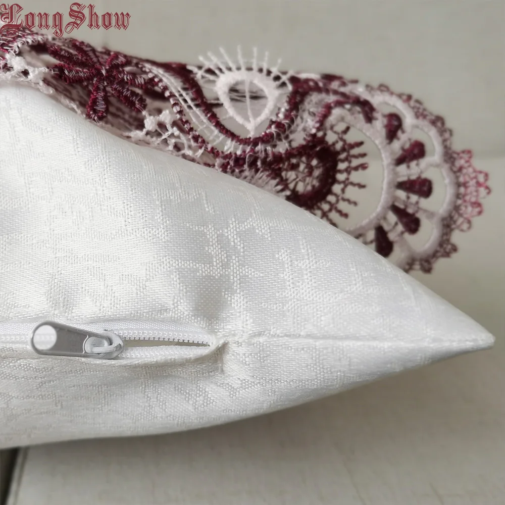 Home Decorative Creative Burgundy Embroidered Christmas Bells Lace Pillow Case 45x45cm Square Thick Polyester Pillow Cover
Home Decorative Creative Burgundy Embroidered Christmas Bells Lace Pillow Case 45x45cm Square Thick Polyester Pillow Cover