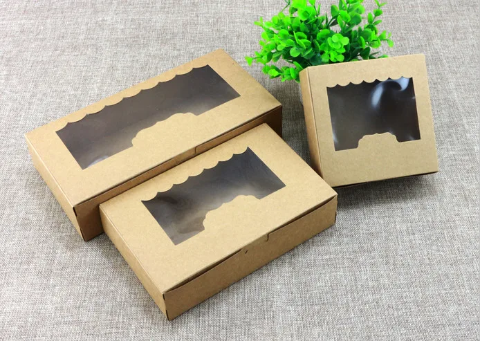3 Size Blank Kraft Paper Box With Window Blank Cake Chocolate Party Cookies Candy Gift Paper Box 100pcs/lot Free shipping
3 Size Blank Kraft Paper Box With Window Blank Cake Chocolate Party Cookies Candy Gift Paper Box 100pcs/lot Free shipping