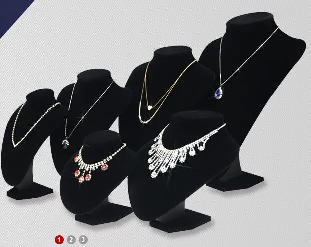 Model Bust Show Exhibitor 6 Options Black Velvet Jewelry Display Necklace Pendants Mannequin Jewelry Stand Organizer
Model Bust Show Exhibitor 6 Options Black Velvet Jewelry Display Necklace Pendants Mannequin Jewelry Stand Organizer