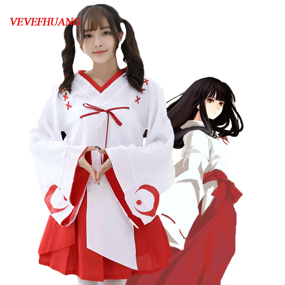 VEVEFHUANG Inuyasha Kikyo Kimono Cosplay Costume for Women New Anime Clothes Halloween Mikofuku Costume Party Fancy Dress
VEVEFHUANG Inuyasha Kikyo Kimono Cosplay Costume for Women New Anime Clothes Halloween Mikofuku Costume Party Fancy Dress