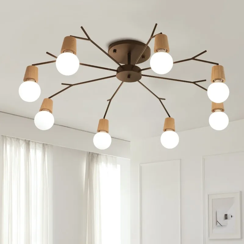 E27 Wood LED Ceiling Lights Living Room Bedroom Modern Ceiling Lamp Modern Lustres De Sala Plafon luminarie lights 3/5/8 Light
E27 Wood LED Ceiling Lights Living Room Bedroom Modern Ceiling Lamp Modern Lustres De Sala Plafon luminarie lights 3/5/8 Light