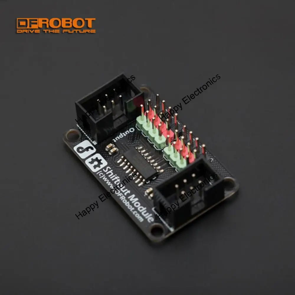 Подлинный модуль переключения передач DFRobot для Arduino 5 В 74HC595 с интерфейсом IDC6