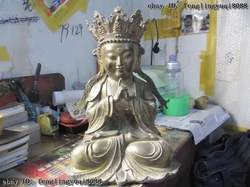 Tibetan Buddhism classical Bronze Gilt Ru Lai Tathagata Amitabha Buddha statuary
Tibetan Buddhism classical Bronze Gilt Ru Lai Tathagata Amitabha Buddha statuary