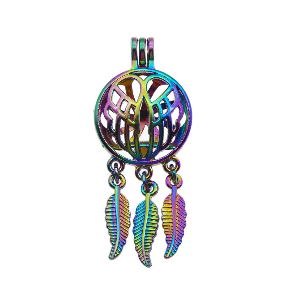5pcs Rainbow Color Zinc Alloy Dreamcatcher Pearl Cage Pendants Aromatherapy Insects the butterfly Jewelry Necklace DIY Jewelry
5pcs Rainbow Color Zinc Alloy Dreamcatcher Pearl Cage Pendants Aromatherapy Insects the butterfly Jewelry Necklace DIY Jewelry