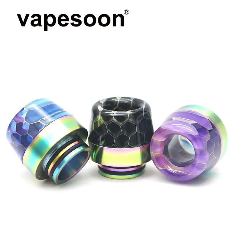 Colorful Snake Skin Rainbow Cobra 810 Drip Tip Vape Mouthpiece for 810 Thread Atomizer e-Cigarette Vaporizer Tank
Colorful Snake Skin Rainbow Cobra 810 Drip Tip Vape Mouthpiece for 810 Thread Atomizer e-Cigarette Vaporizer Tank