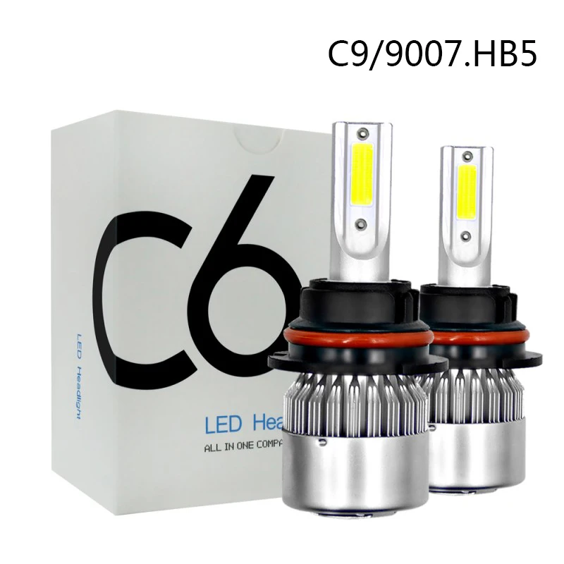 2PCS C9 9007 HB5 72W 7600LM/Pair Auto Car LED Headlight Bulb Driving Fog Light Lamp White 6000K IP68 Waterproof Car Trunk SUV
2PCS C9 9007 HB5 72W 7600LM/Pair Auto Car LED Headlight Bulb Driving Fog Light Lamp White 6000K IP68 Waterproof Car Trunk SUV