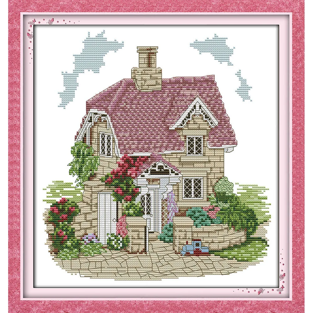 Everlasting Love Exquisite Villa Chinese Cross Stitch Kits Ecological Cotton Fabric 11CT DIY Christmas Decorations For Home Gift
Everlasting Love Exquisite Villa Chinese Cross Stitch Kits Ecological Cotton Fabric 11CT DIY Christmas Decorations For Home Gift