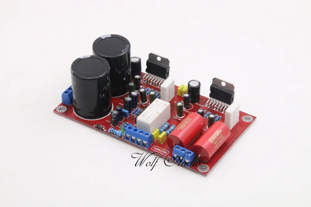 В сборе TDA7294 HI-FI стерео усилитель мощности плата 85 Вт + с защитой колонок схема Amp DIY