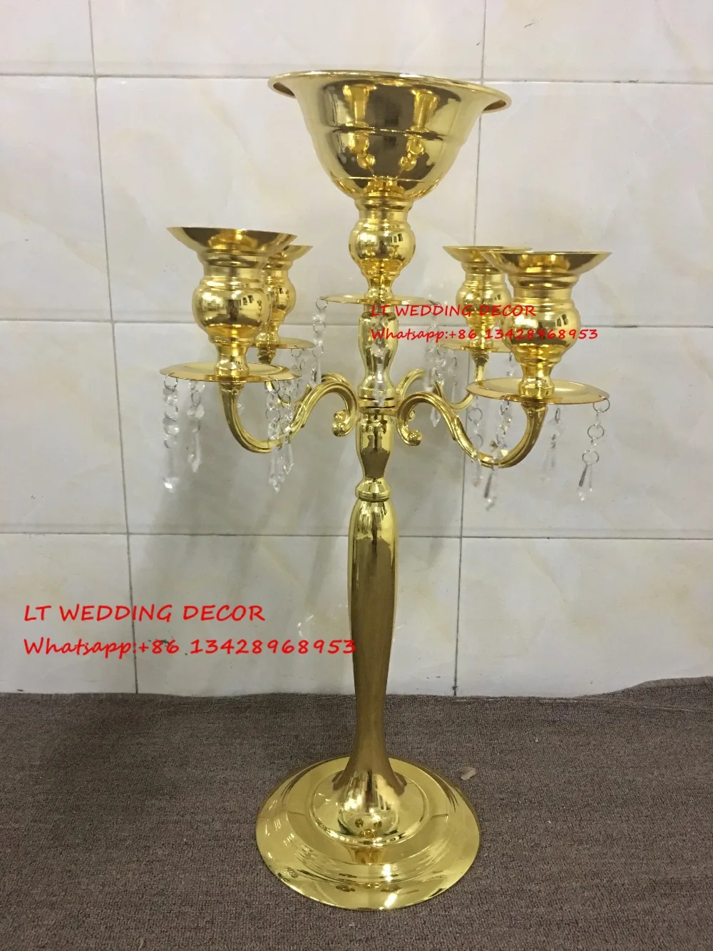 5 arms gold Crystal Candelabra Candle Holder wedding Centerpiece flower Vase Candle holder Gold candelabra
5 arms gold Crystal Candelabra Candle Holder wedding Centerpiece flower Vase Candle holder Gold candelabra
