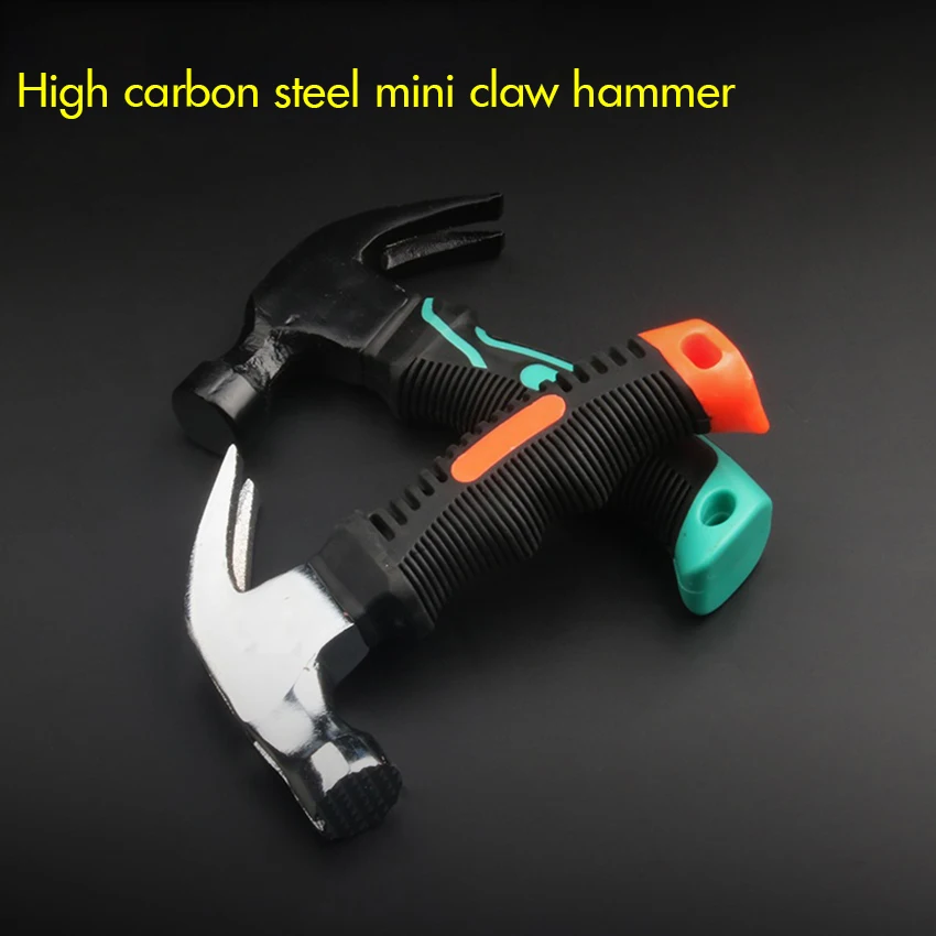 Mini High Carbon Steel Claw Hammer with TPR Rubberized Handle Household Anti-skid Hammers Claw Woodworking Nail Puncher
Mini High Carbon Steel Claw Hammer with TPR Rubberized Handle Household Anti-skid Hammers Claw Woodworking Nail Puncher