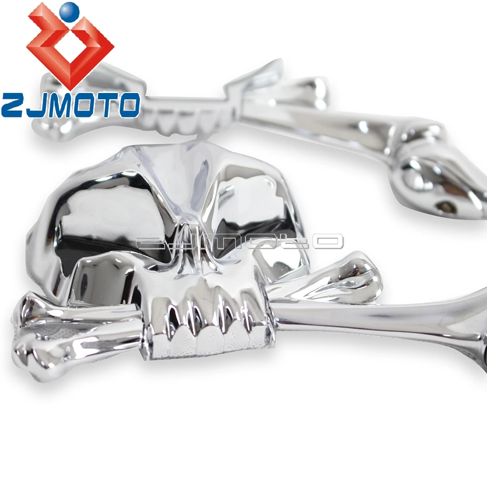 Aluminum Skull Chrome Rear View Side Mirrors For Harley Honda Suzuki Yamaha Cruiser Vintage Road King Cafe Racer Universal
Aluminum Skull Chrome Rear View Side Mirrors For Harley Honda Suzuki Yamaha Cruiser Vintage Road King Cafe Racer Universal