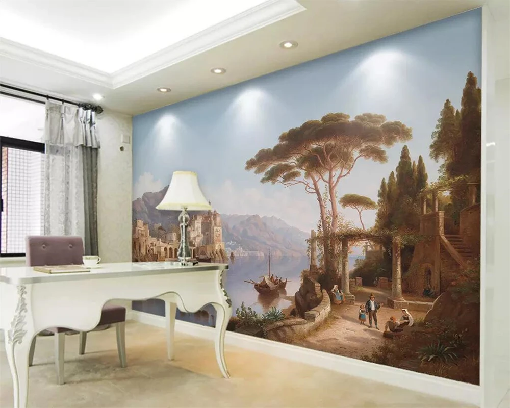 beibehang Wallpaper custom high-end 3D European landscape oil painting photo decorative mural wall living room TV background
beibehang Wallpaper custom high-end 3D European landscape oil painting photo decorative mural wall living room TV background
