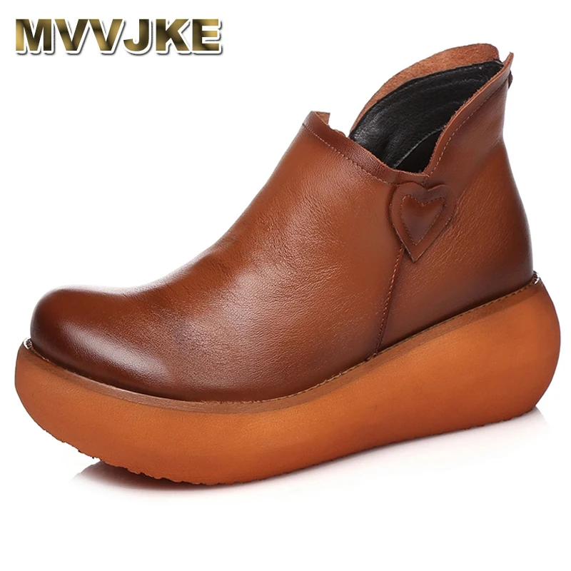 MVVJKE New Autumn Women's Genuine Leather Platform Shoes Wedges Lady High Heel Shoes Woman Pumps Handmade Mother ShoesE143
MVVJKE New Autumn Women's Genuine Leather Platform Shoes Wedges Lady High Heel Shoes Woman Pumps Handmade Mother ShoesE143