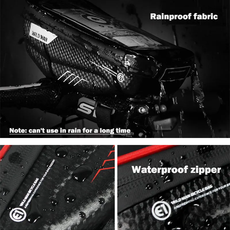 Rainproof Touch Screen Bicycle Handlebar Bike Bag Top mount Holder for Cellphone Size Below 6.2 Inch
Rainproof Touch Screen Bicycle Handlebar Bike Bag Top mount Holder for Cellphone Size Below 6.2 Inch