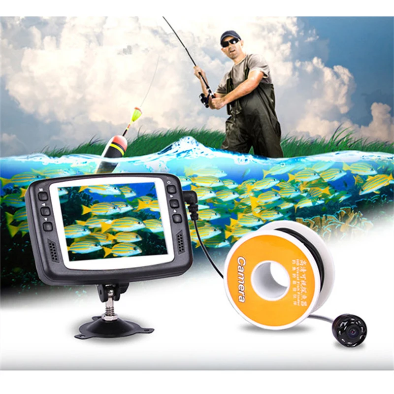 3.5 inch Video Underwater Fishing Camera Monitor Kit 8PCS White LEDs Fish Finder 15M Cable
3.5 inch Video Underwater Fishing Camera Monitor Kit 8PCS White LEDs Fish Finder 15M Cable