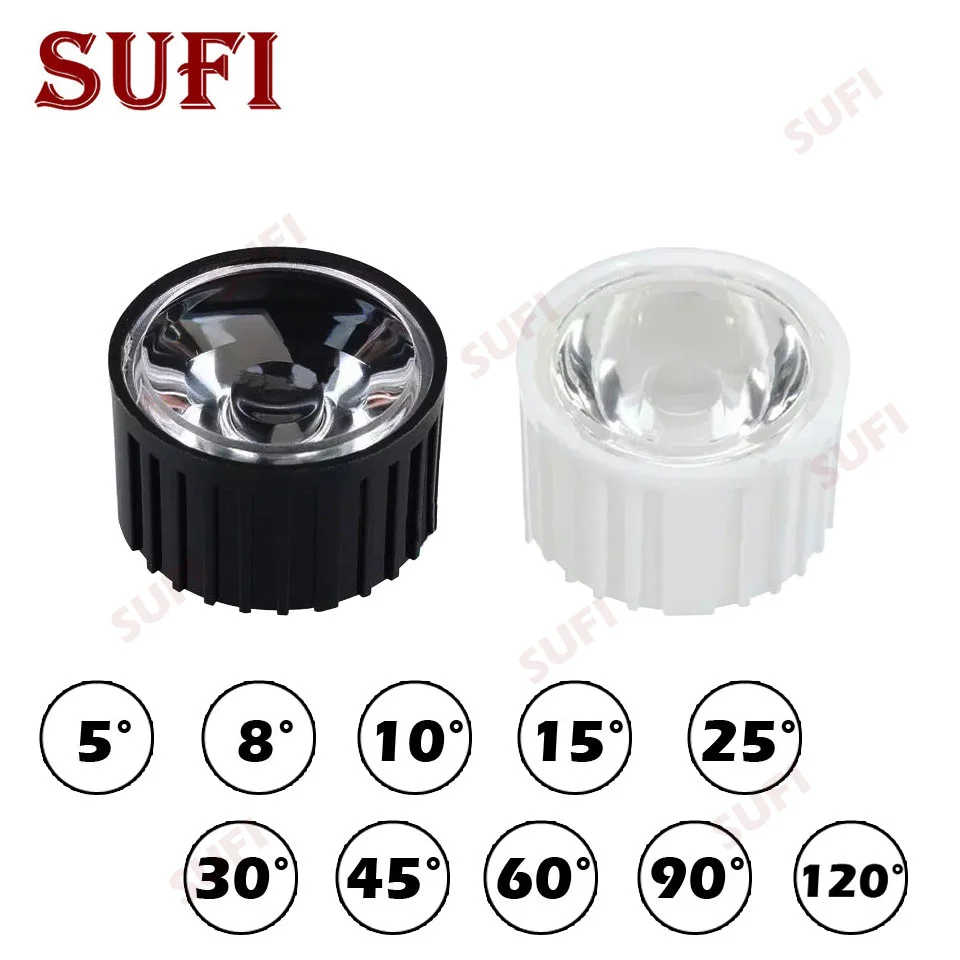 50Set 5 8 10 15 25 30 45 60 90 120 Degree 20mm Lens Reflector Collimator with Bracket for 1W 3W 5W High Power LED Lamp Light
50Set 5 8 10 15 25 30 45 60 90 120 Degree 20mm Lens Reflector Collimator with Bracket for 1W 3W 5W High Power LED Lamp Light