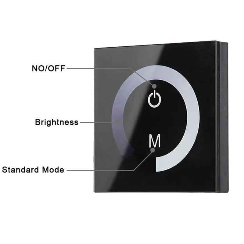 EDAL 3 Channel Touch Screen Panel Wall Recessed Touchable LED Dimmer For Single Color Light V1 | Электроника