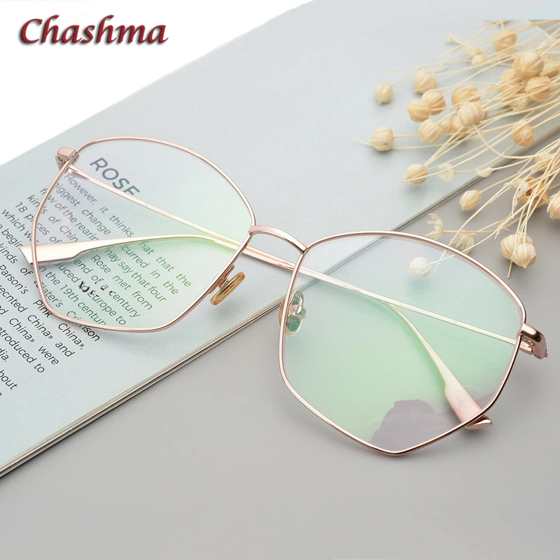 8 G Octagon Titanium Glasses Frame Women Gold Eyewear Big Circle Fashion Spectacles for Female Irregular Shape Glasses
8 G Octagon Titanium Glasses Frame Women Gold Eyewear Big Circle Fashion Spectacles for Female Irregular Shape Glasses