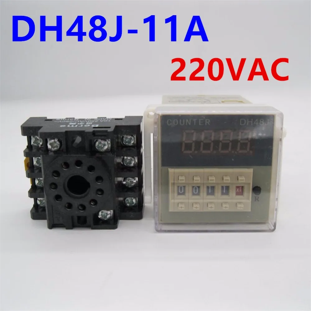 DH48J-11A 11 pin AC 220VAC contact/sensor signal input digital counter relay DH48J DH48J-11 220VAC counting relay
DH48J-11A 11 pin AC 220VAC contact/sensor signal input digital counter relay DH48J DH48J-11 220VAC counting relay
