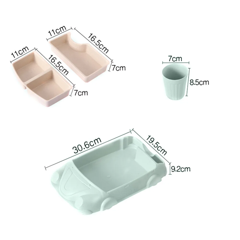 4 Pcs Cartoon Car-Shaped Bamboo Fiber Eco-Friendly Dinner Plate Cutlery Meal Set for Kids Toddlers Plate Bowl
4 Pcs Cartoon Car-Shaped Bamboo Fiber Eco-Friendly Dinner Plate Cutlery Meal Set for Kids Toddlers Plate Bowl