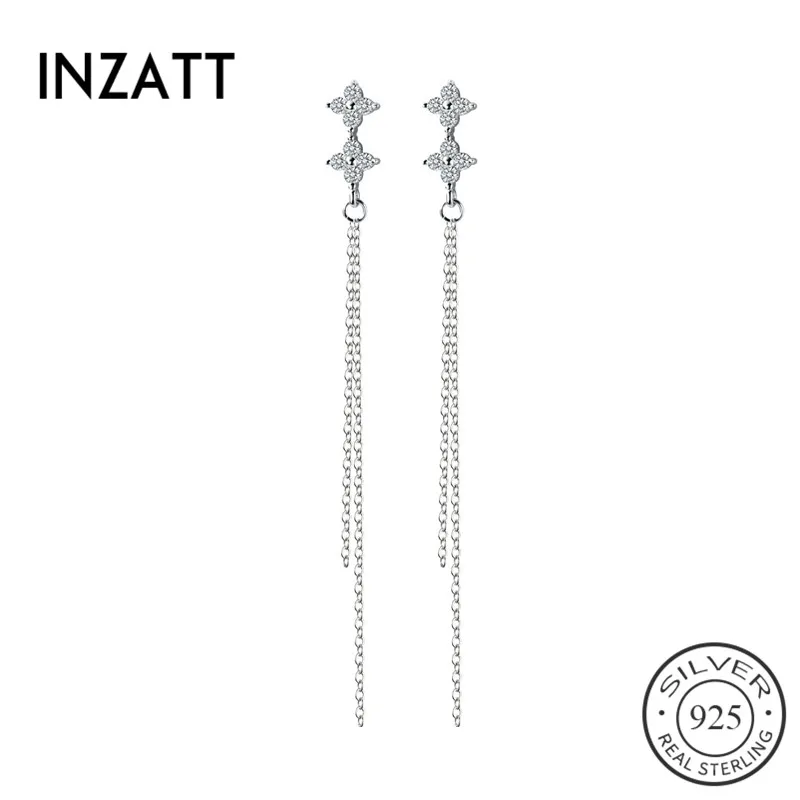 Женские длинные серьги-кисточки INZATT из серебра 925 пробы, элегантные милые ювелирные украшения для вечеринок, подарочные аксессуары, 2019
Женские длинные серьги-кисточки INZATT из серебра 925 пробы, элегантные милые ювелирные украшения для вечеринок, подарочные аксессуары, 2019