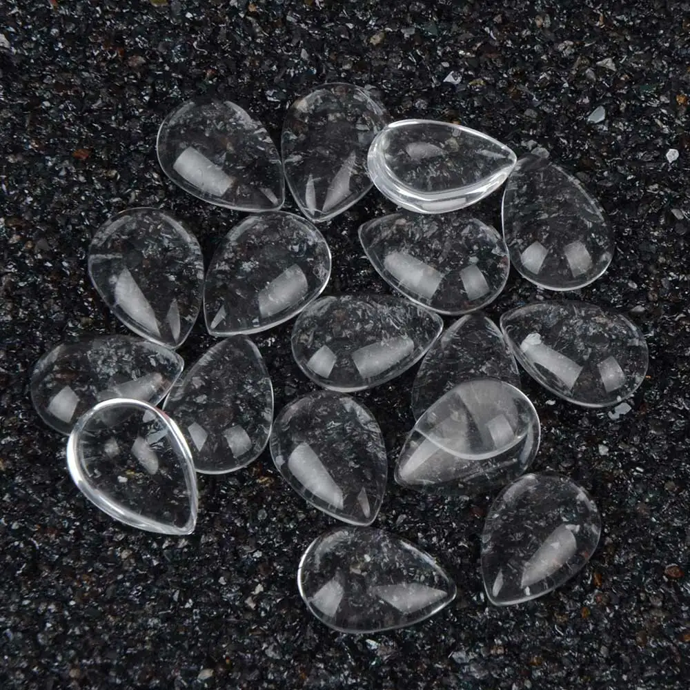 100pcs/lot 10x14mm Handmade Teardrop Shape Clear Cabochons Flat Back Cabochon Accessories For Settings
100pcs/lot 10x14mm Handmade Teardrop Shape Clear Cabochons Flat Back Cabochon Accessories For Settings