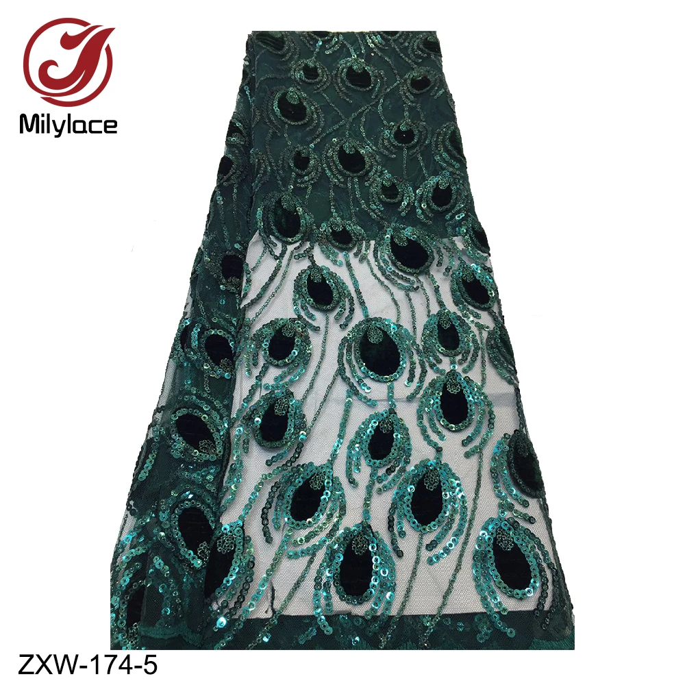 Milylace shiny sequins lace fabric African net lace fabric with embroidery Nigerian tulle lace 5 yards for party dresses ZXW-174
Milylace shiny sequins lace fabric African net lace fabric with embroidery Nigerian tulle lace 5 yards for party dresses ZXW-174