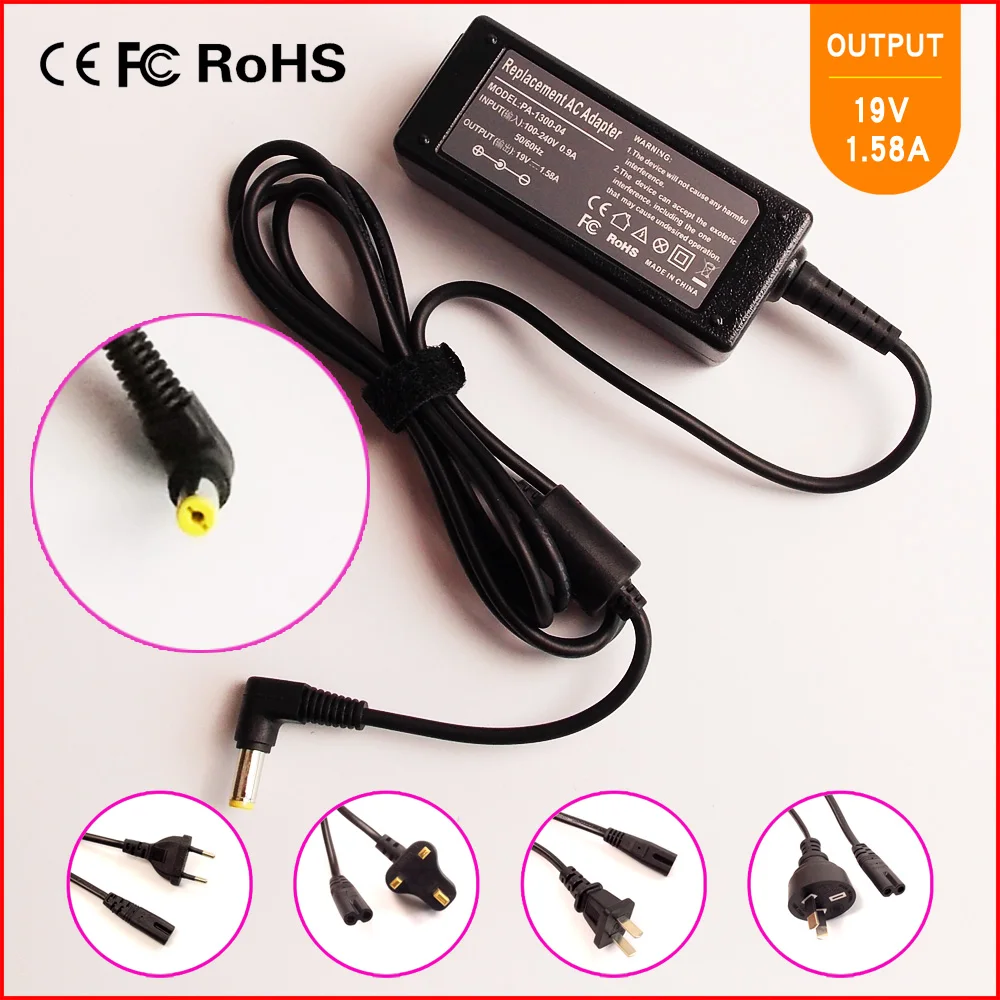 19V 1.58A Laptop/Notebook Ac Power Adapter Charger For Acer Aspire 531H 532H 532G 751H D150 D250 D255 D257 D260 D270 A110 A150
19V 1.58A Laptop/Notebook Ac Power Adapter Charger For Acer Aspire 531H 532H 532G 751H D150 D250 D255 D257 D260 D270 A110 A150