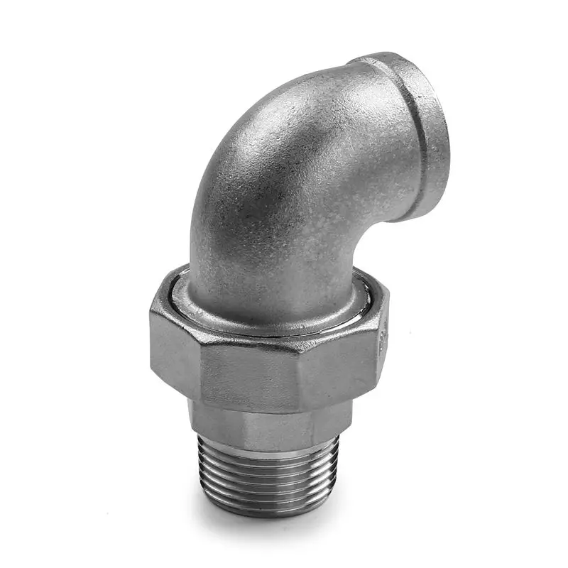 1/2" Male to Female BSP Thread 304 Stainless Steel Live Joint Elbow Coupling Union Connector Pipe Fitting for Tube Connection
1/2" Male to Female BSP Thread 304 Stainless Steel Live Joint Elbow Coupling Union Connector Pipe Fitting for Tube Connection