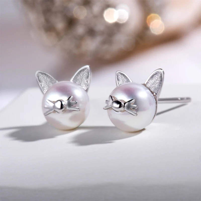 Fashion 925 Sterling Silver Cute Cat Whisker Stud Earring Freshwater Cultured Pearl Ear Studs Jewelry Gift Wholesale ZK30
Fashion 925 Sterling Silver Cute Cat Whisker Stud Earring Freshwater Cultured Pearl Ear Studs Jewelry Gift Wholesale ZK30