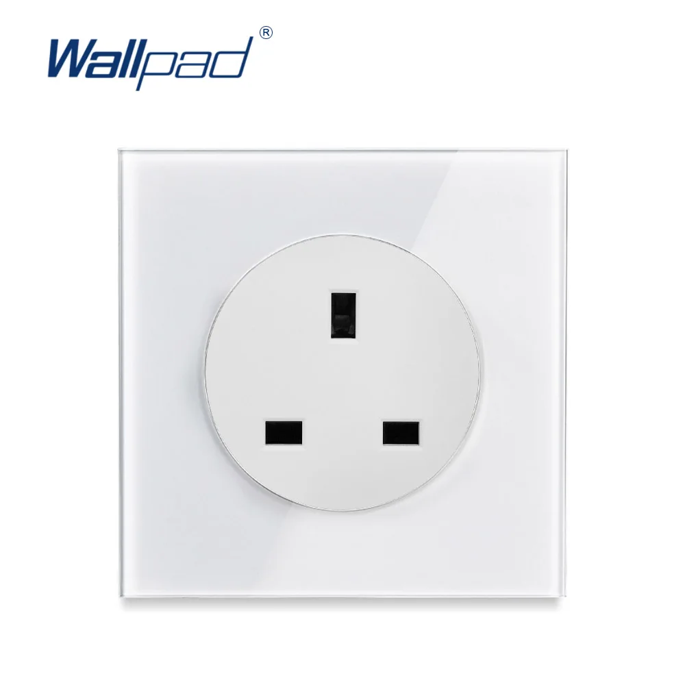 Wallpad New Arrival Crystal Glass Panel 13A UK Standard Wall Power Socket Outlet Grounded With Child Protective Lock 
Wallpad New Arrival Crystal Glass Panel 13A UK Standard Wall Power Socket Outlet Grounded With Child Protective Lock