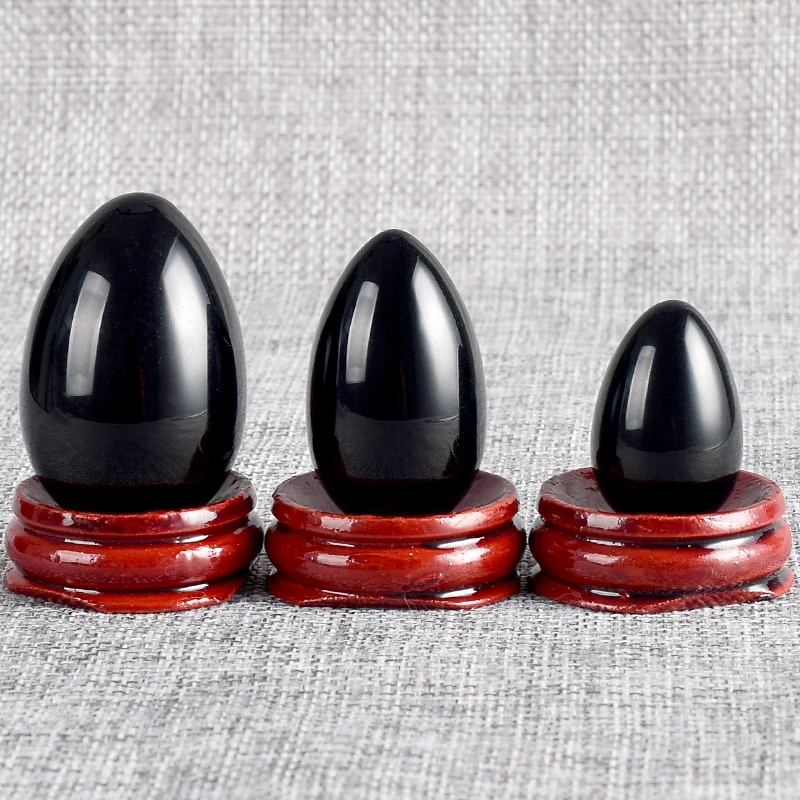 Undrilled No Hole Natural Black Obsidian Yoni Egg Pelvic Kegel Exercise Sphere Tightening Vaginal Muscle Tools Free For Base
Undrilled No Hole Natural Black Obsidian Yoni Egg Pelvic Kegel Exercise Sphere Tightening Vaginal Muscle Tools Free For Base