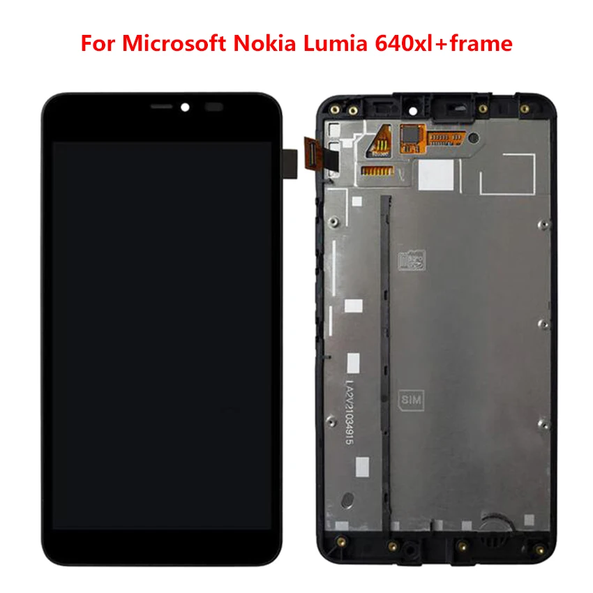 For Nokia Lumia 640xl 640 XL LCD Display with Touch Screen Digitizer Assembly with frame phone Replacement part
For Nokia Lumia 640xl 640 XL LCD Display with Touch Screen Digitizer Assembly with frame phone Replacement part