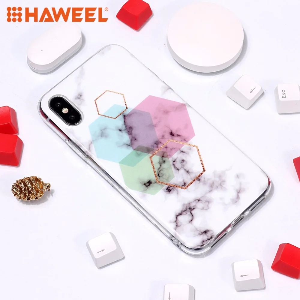 HAWEEL Marble Pattern Case For iPhone XR TPU Soft Protective Case For iPhone X XS Max
HAWEEL Marble Pattern Case For iPhone XR TPU Soft Protective Case For iPhone X XS Max
