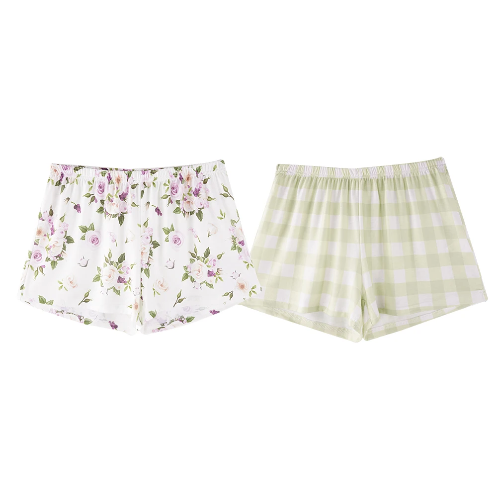 Summer Print 2pcs Sleep Night Shorts Elastic Waist Simple Loose Sleepwear Bottoms Home Clothes 2019
Summer Print 2pcs Sleep Night Shorts Elastic Waist Simple Loose Sleepwear Bottoms Home Clothes 2019