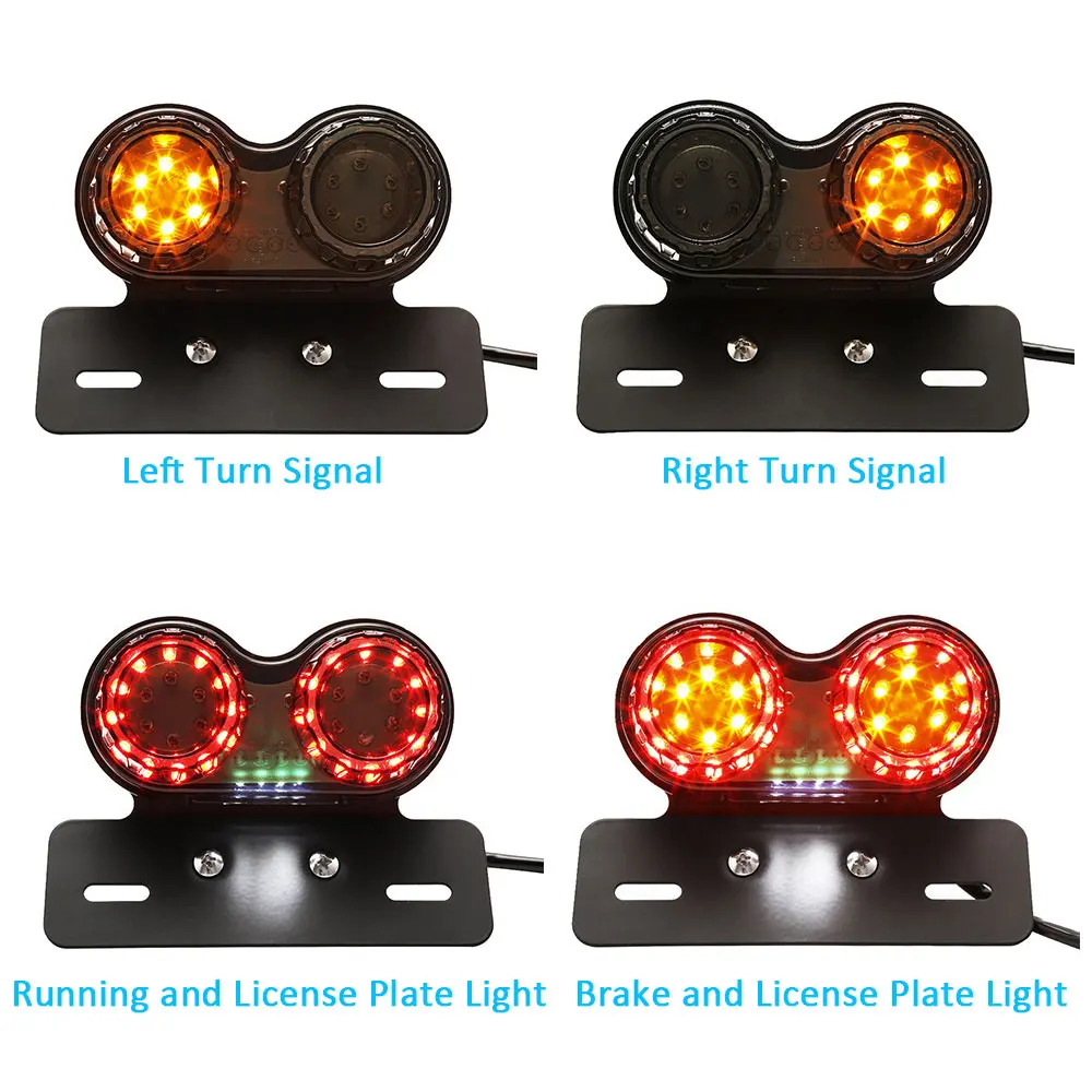 Motorcycle LED Turn Signal Light Moto Taillight License Plate Lamp Indicator Warning Signal Light Brake Light
Motorcycle LED Turn Signal Light Moto Taillight License Plate Lamp Indicator Warning Signal Light Brake Light