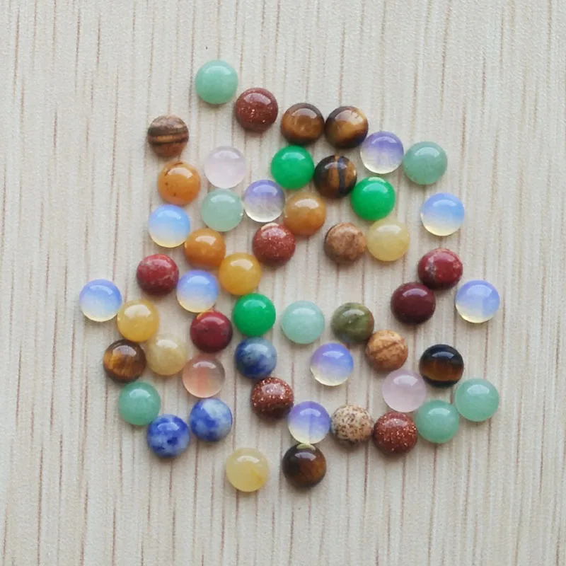 Wholesale 100pcs/lot fashion good quality assorted natural stone round cab cabochon beads for jewelry Accessories 6mm free
Wholesale 100pcs/lot fashion good quality assorted natural stone round cab cabochon beads for jewelry Accessories 6mm free