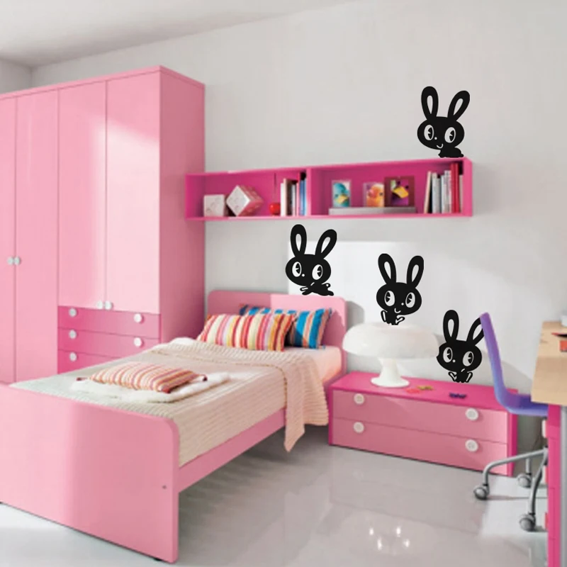 Cute rabbit Wall Sticker Children's room Art Applique Living room bedroom Home Decoration Vinyl DIY Wallpaper JG1757
Cute rabbit Wall Sticker Children's room Art Applique Living room bedroom Home Decoration Vinyl DIY Wallpaper JG1757