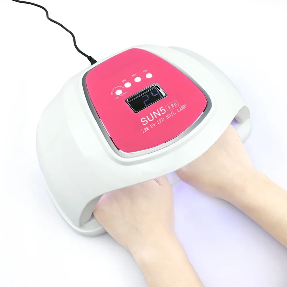 SUN5PRO 72W UV LED Nail Dryer With LCD Display Time&Sensor Nail Lamp Fast Drying Cure All Gels For Gel Polish Nail Care Tools
SUN5PRO 72W UV LED Nail Dryer With LCD Display Time&Sensor Nail Lamp Fast Drying Cure All Gels For Gel Polish Nail Care Tools