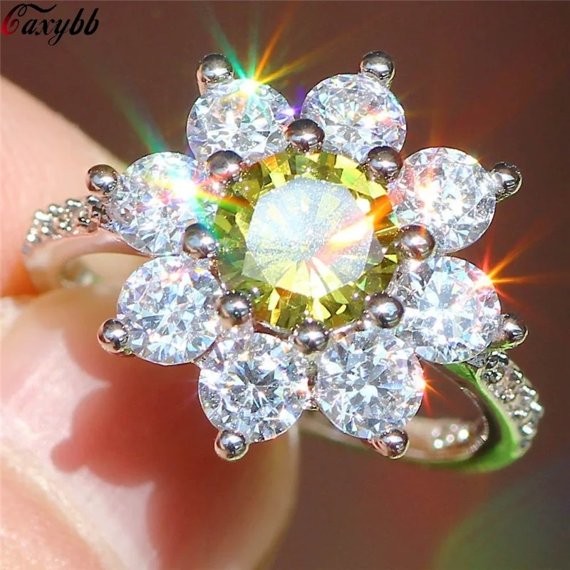 Sunflower Rings For Women Ladies Jewelry Bridal Wedding Jewelery Engagement Round Stone Cubic Zirconia Ring Accessories
Sunflower Rings For Women Ladies Jewelry Bridal Wedding Jewelery Engagement Round Stone Cubic Zirconia Ring Accessories