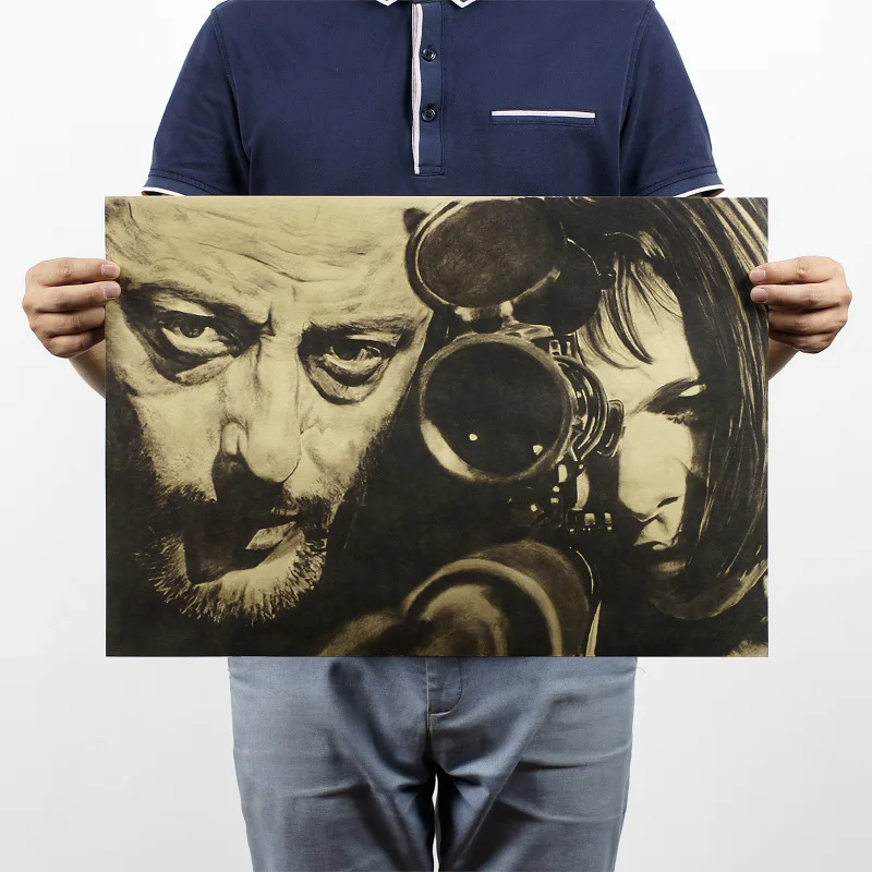 The Professional Leon Vintage Kraft Paper Classic Movie Poster Home Decoration Art Supplies Retro Posters and Prints | Канцтовары для
