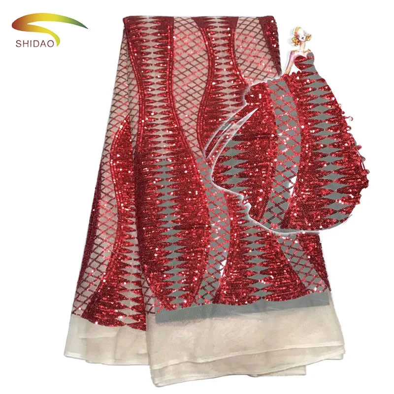African Lace Fabric French Stripe Sequins Net Lace High Quality African Sequined Lace Fabric For 2019 Fashion Clothing or Other
African Lace Fabric French Stripe Sequins Net Lace High Quality African Sequined Lace Fabric For 2019 Fashion Clothing or Other