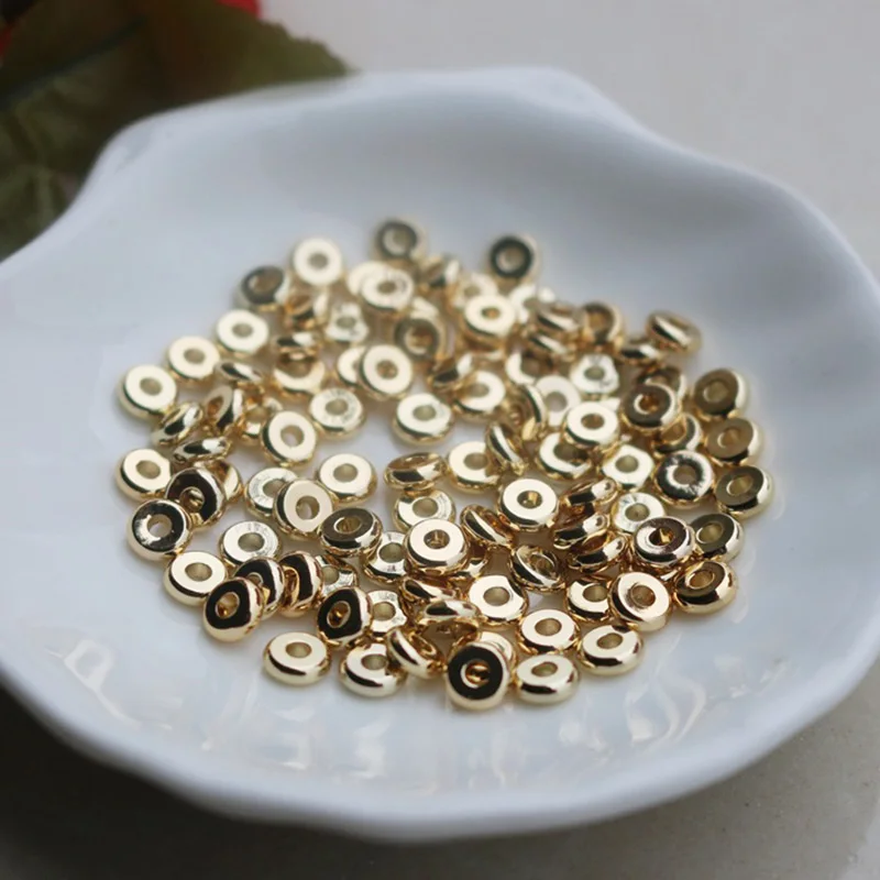 Vacuum plating gold brass round circle septa spacer sheet Beads not fade for making jewelry accessories 3-5mm 20pcs
Vacuum plating gold brass round circle septa spacer sheet Beads not fade for making jewelry accessories 3-5mm 20pcs